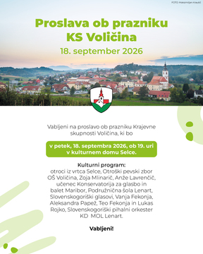 krajevni praznik- proslava 2026